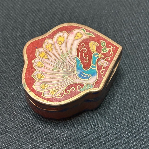 Vintage Cloisonné Butterfly Trinket Boxes - Picture 9 of 16